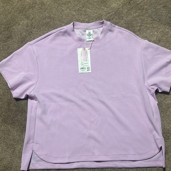 members mark Tops - Lavender Short Sleeve Top